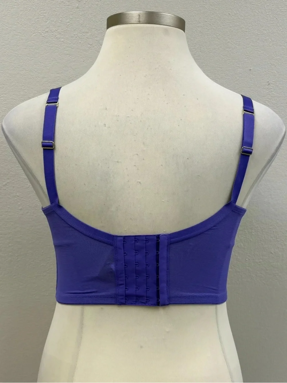 Cacique Purple Lace Longline Balconette Bra - Size 38DDD